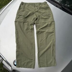 Khaki green Bimini Bay Nylon Convertable cargo pants/shorts with elastic waist